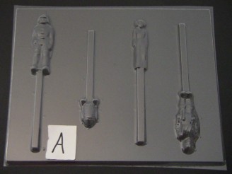 436sp Star Wonders Leia Chocolate Candy Lollipop Mold FACTORY SECOND